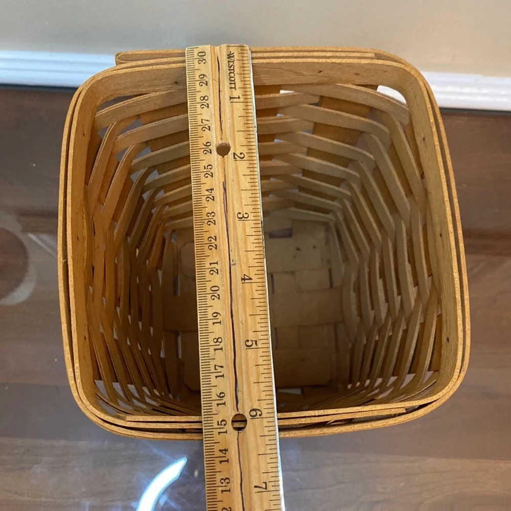 Longaberger Medium Spoon basket Hand oven Dresden, Ohio USA 1996